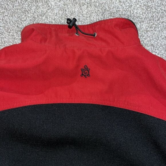 Two (2) Mesh Lined Fleece Red & Orange Turtleson Performance Golf Vest Jacket L - Picture 5 of 12